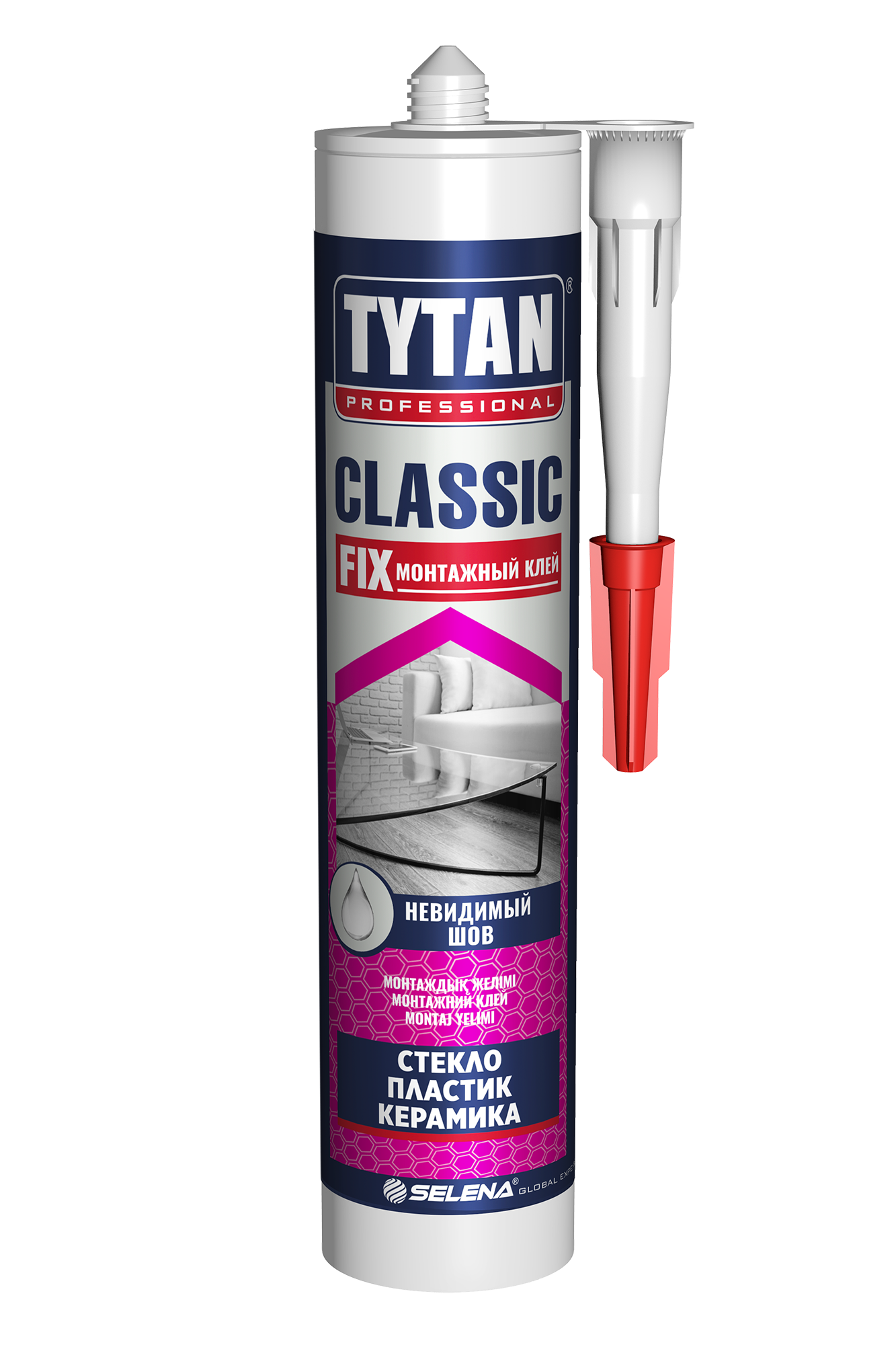 Клей монтажный TYTAN Classic Fix прозрачный 310 мл. Польша