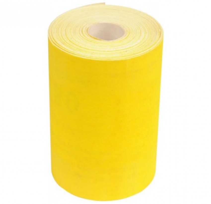 Бумага наждачная жёлтая Р60 115мм. 1рул=5м.п. Китай. [060042]