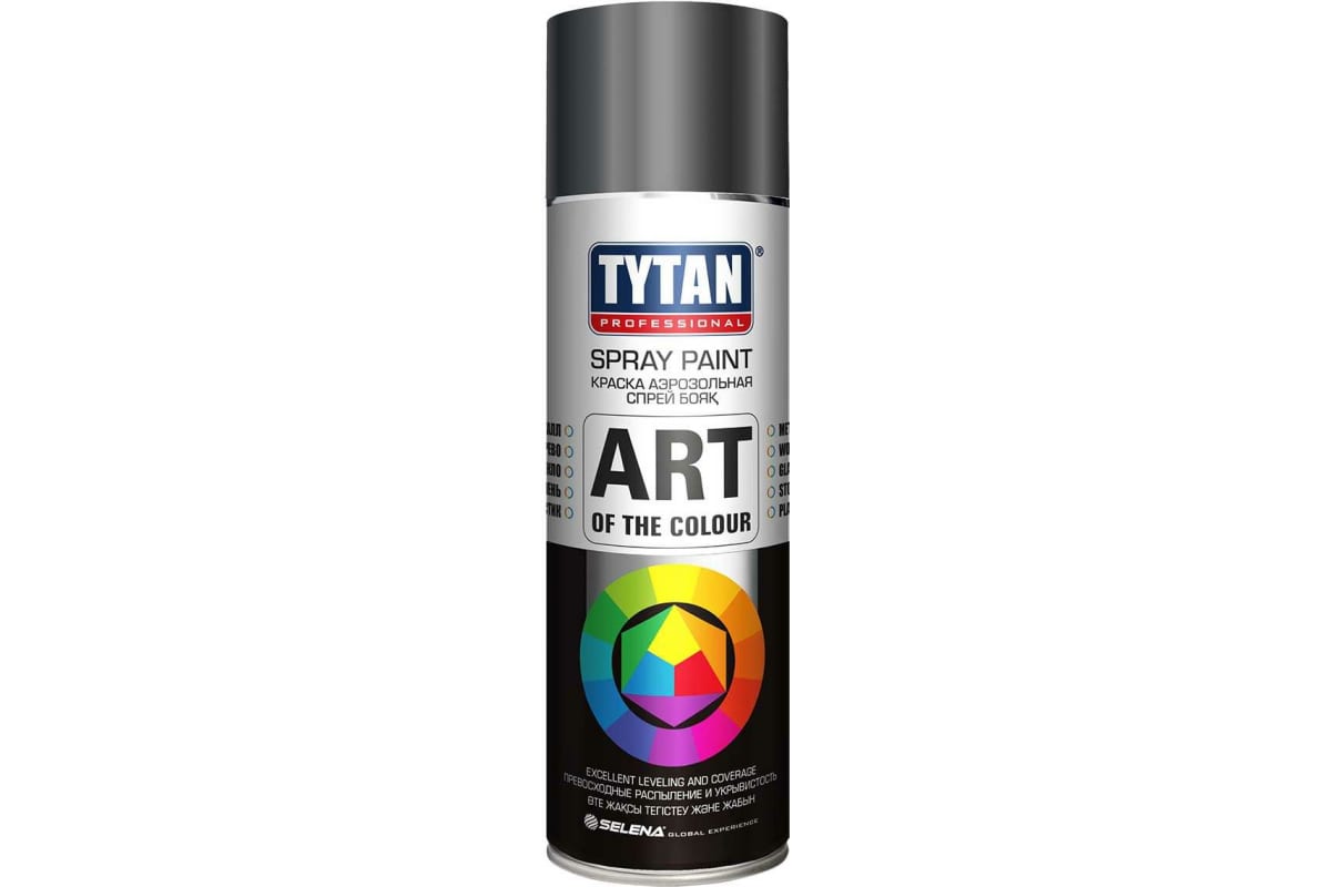 Краска аэрозольная Tytan 400мл. Серый (RAL 7015). РФ (93724)