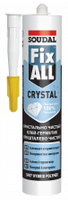 Клей - герметик Soudal Fix All Crystal гибридный прозрачный 290 мл. Бельгия