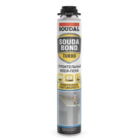 Клей-пена Soudal Soudabond TURBO под пистолет 750 мл. РФ Клей-пена Soudal Soudabond TURBO под пистолет 750 мл. РФ