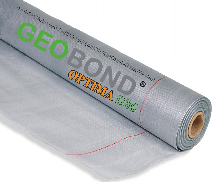 Плёнка гидро-пароизоляционная Geobond optima D85 подкровельная (70м.кв) ширина 1,5м. РФ 