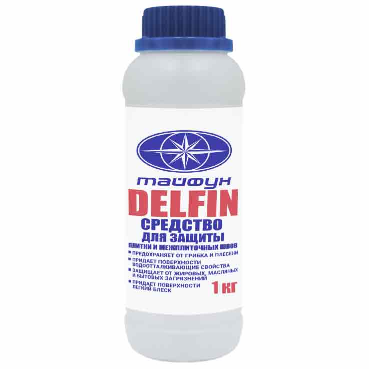 Тайфун Мастер DELFIN (средство для защиты плитки и межплиточных швов) бут. 1кг 1кг