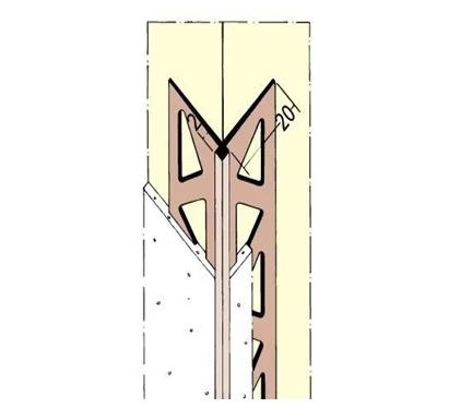 Профиль угловой для обоев ПВХ 20x20мм L-3,05м белый. РФ (1781)