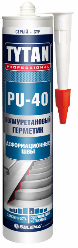 Герметик полиуретановый TYTAN PU 40 Серый 310мл. Испания 