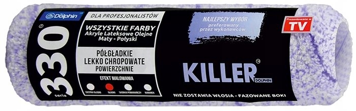 Валик BLUE DOLPHIN Killer 24,5см ворс 13, микроволокно купить с доставкой по Минску и области. Низкие цены.