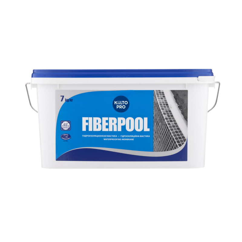 Гидроизоляционная мастика Kiilto Fiberpool 14 кг
