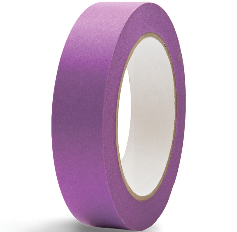 Лента малярная Color Expert на рисовой бумаге фиолетовая 30мм. 50м