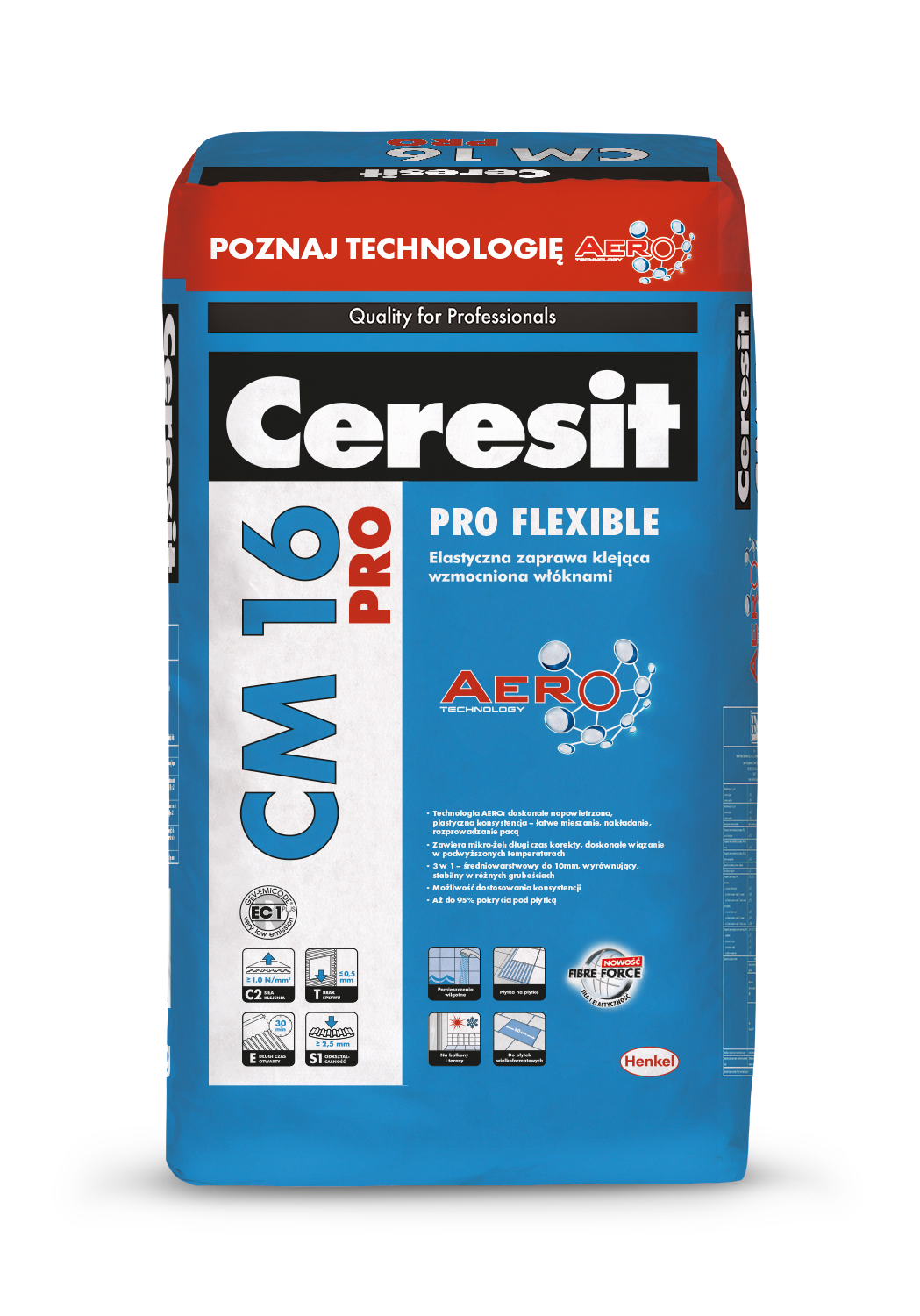 Клей для плитки Ceresit CM 16 PRO высокоэластичный. 20кг купить с доставкой по Минску и области. Низкие цены.