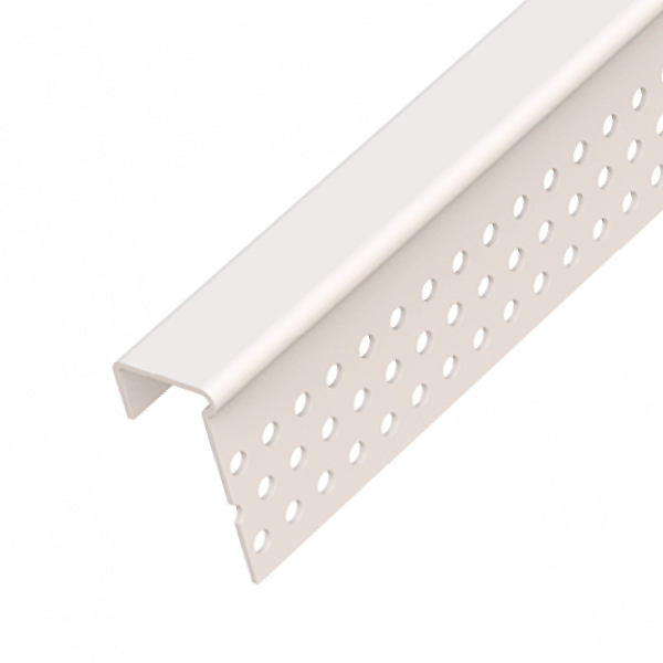 Профиль торцевой ПВХ 12 мм x 3,05м белый. РФ (1767)