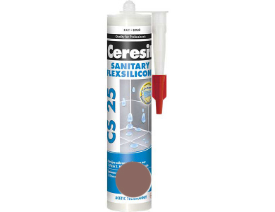 Герметик силиконовый санитарный Ceresit CS 25 № 58 шоколад 280мл. Польша