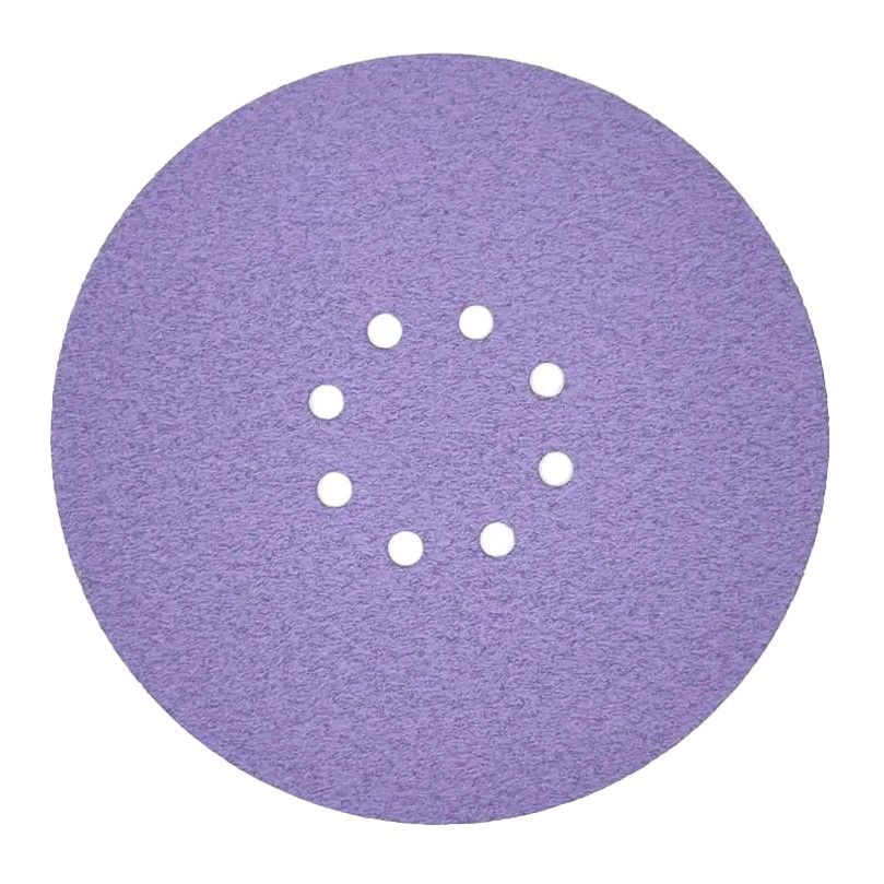 Круг шлифовальный БАЗ Purple line под липучку D225 P180 8отв. РФ.