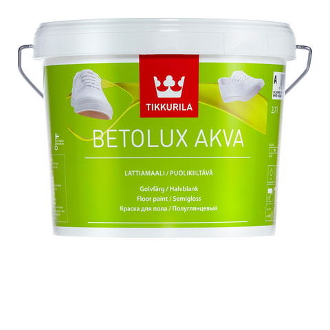 Краска для пола TIKKURILA Betolux Akva 9,0 л