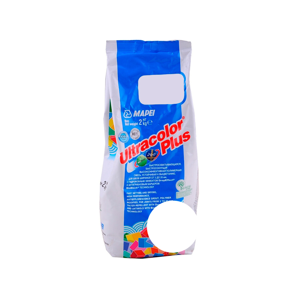 Фуга MAPEI Ultracolor Plus № 100 белый 2кг. РФ