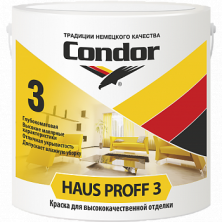 Краска Condor Haus Proff 3 стойкая к истиранию 13кг. бел. РБ