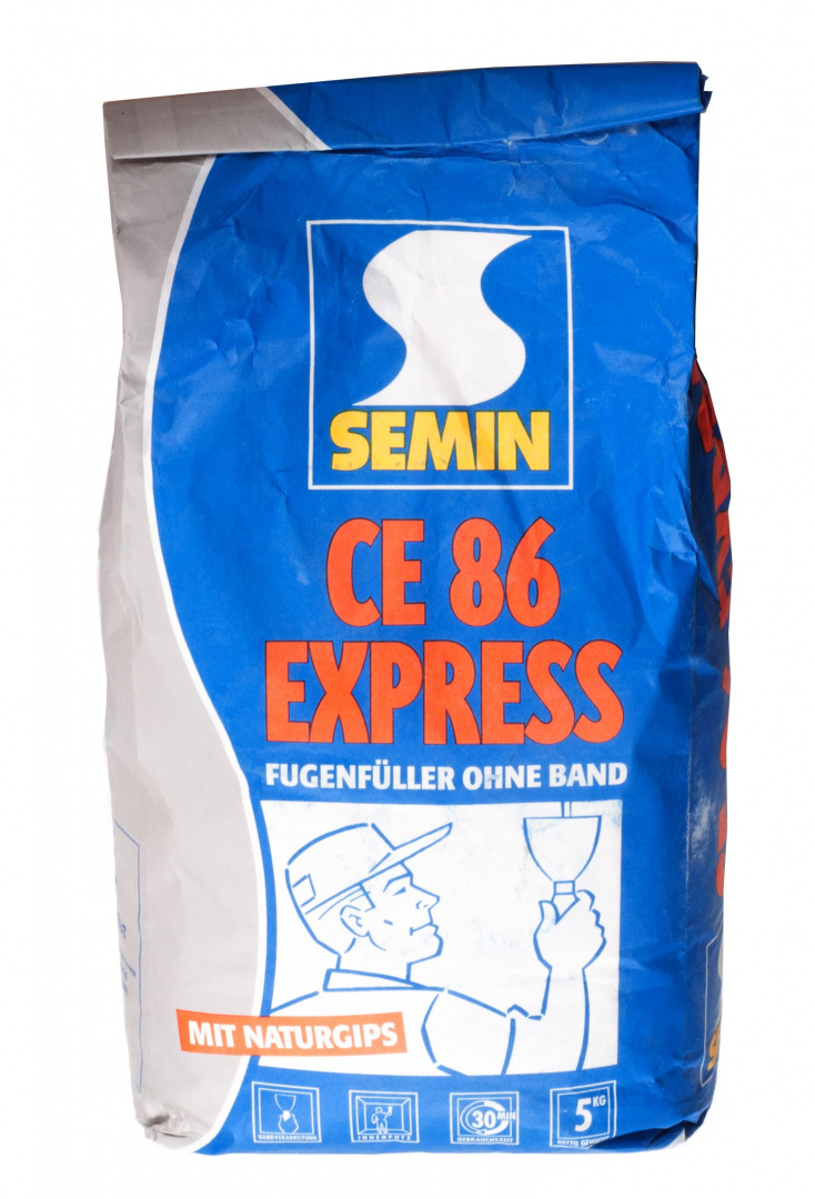 Шпатлевка SEMIN CE 86 Express для швов ГКЛ 5кг. Франция