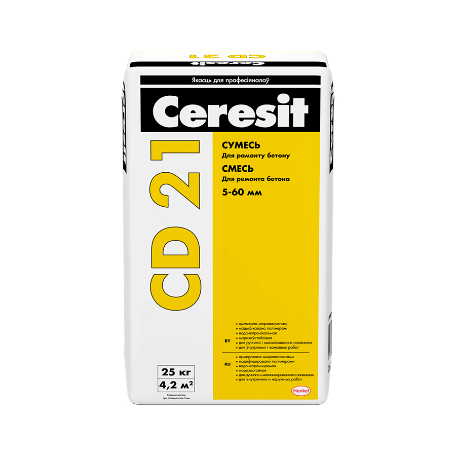 Ремонтный состав Ceresit CD 21 цементная, 25 кг. РБ