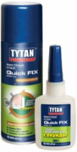 Клей монтажный TYTAN Quick Fix двухкомпонентный цианакрилатный для МДФ 400 мл. Турция