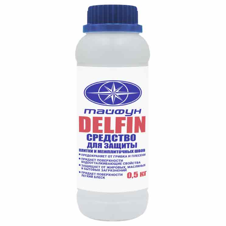 Тайфун Мастер DELFIN (средство для защиты плитки и межплиточных швов) бут. 0,5кг 