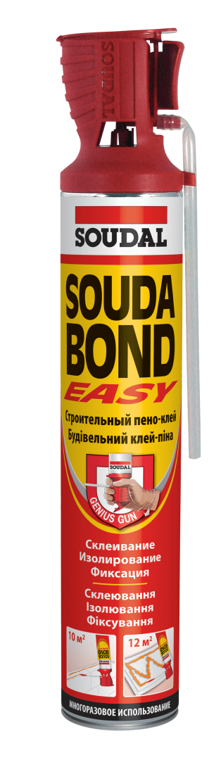 Пена монтажная Soudal Soudabond Easy Genius Gun бытовая 750 мл. Польша