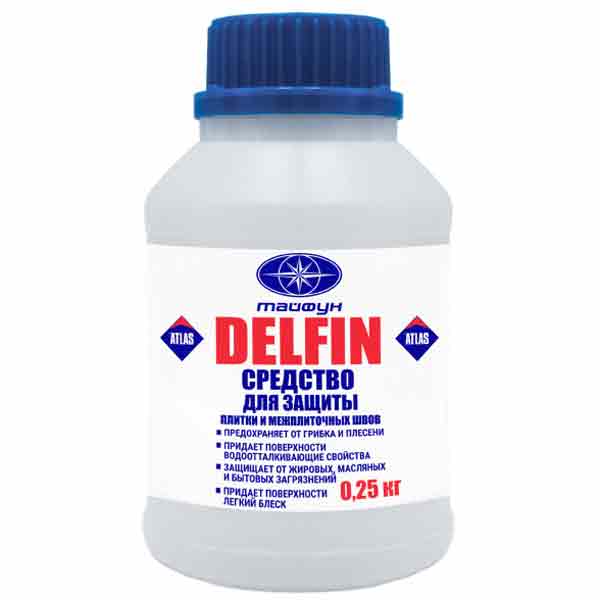 Тайфун Мастер DELFIN (средство для защиты плитки и межплиточных швов) бут. 0,25кг 0,25кг