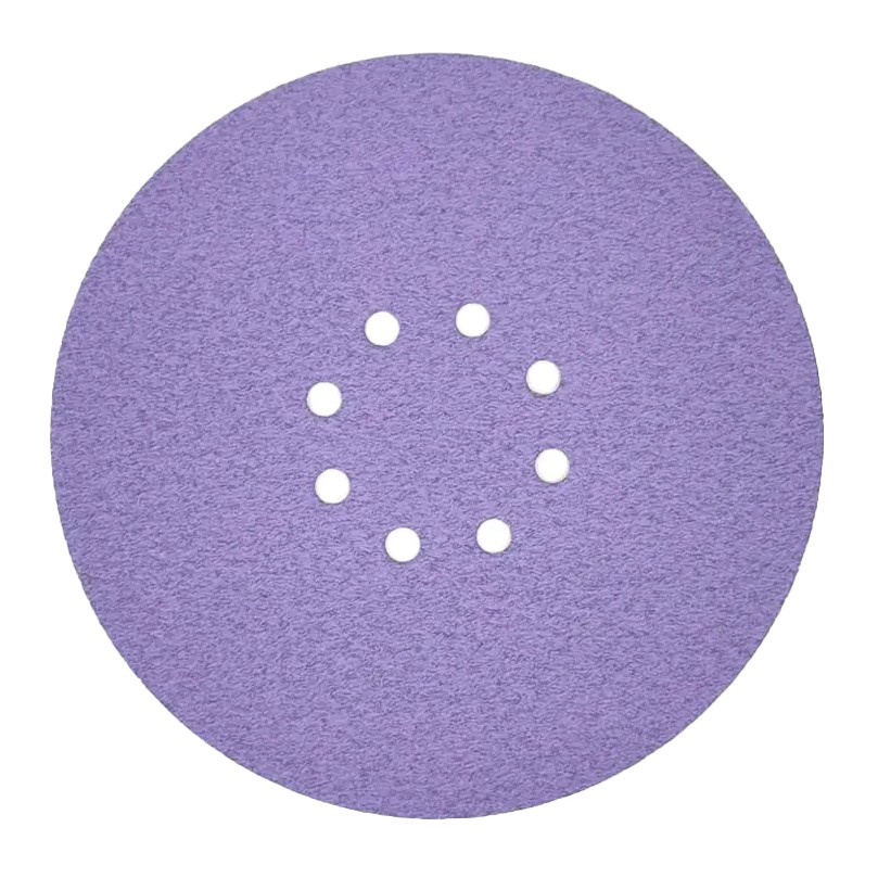 Круг шлифовальный БАЗ Purple line под липучку D225 P240 8отв. РФ.