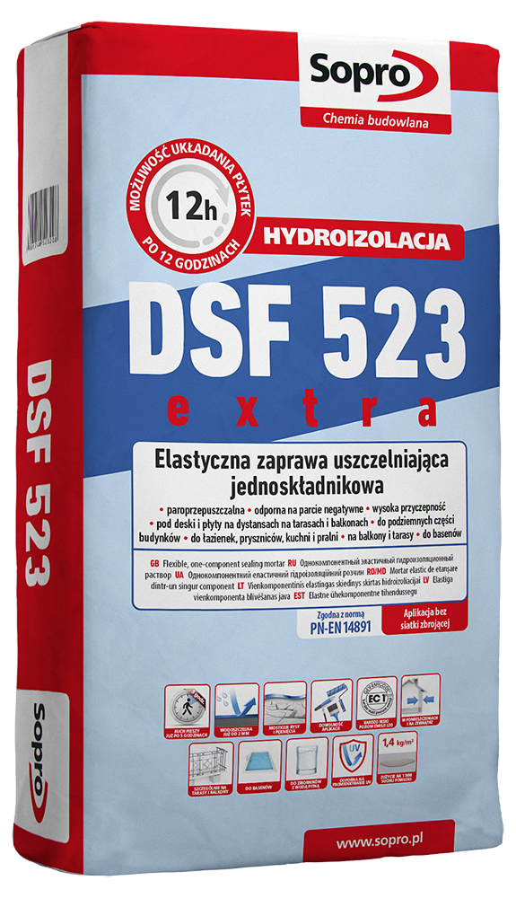 Гидроизоляция Sopro DSF 523. 20кг. Польша