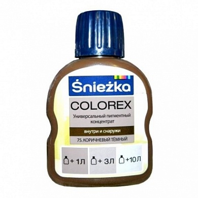 Краситель Colorex № 75 тёмно-коричневый 0,1л.
