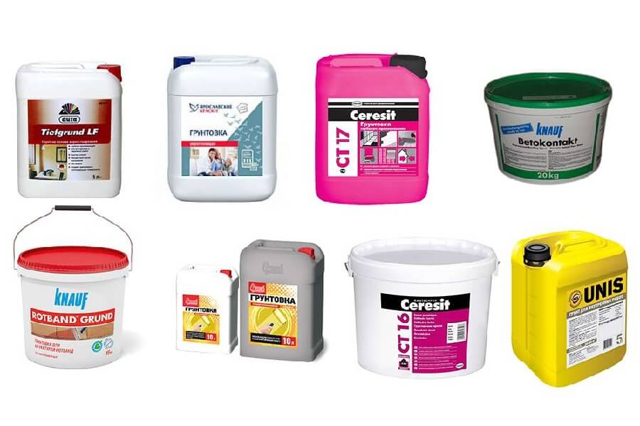 Виды грунтовки Виды грунтовки