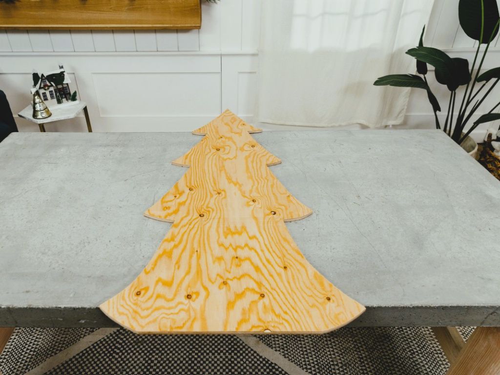 макет елки из фанеры