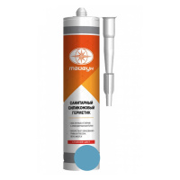 Герметик силиконовый санитарный Тайфун Мастер 031 Голубой 280мл. Польша Герметик силиконовый санитарный Тайфун Мастер 031 Голубой 280мл. Польша