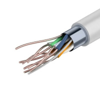 Кабель F/UTP Cat.5e 4х2х0,52 PVC (витая пара). Экранир. Cерый. РФ