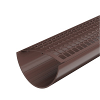 Решетка желоба защитная ТехноНиколь ПВХ, коричневый, 0.6м.п.