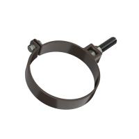 Хомут трубы универсальный ТехноНиколь ПВХ L=180мм, темно-коричневый Хомут трубы универсальный ТехноНиколь ПВХ L=180мм, темно-коричневый