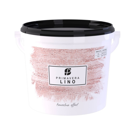 Декоративная штукатурка Primavera LINO (0,2) белая, 1л (1.3кг)