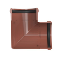 Угол желоба 90° ТехноНиколь ПВХ, красный