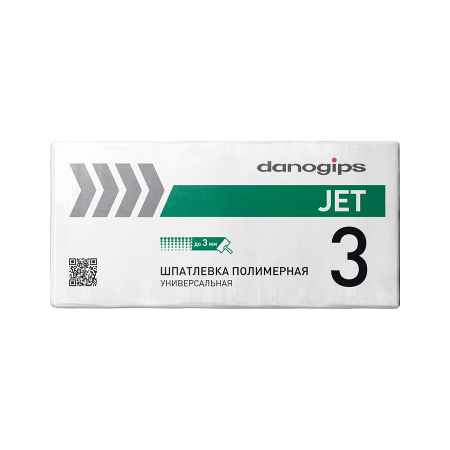 Шпатлевка Danogips DANO JET3 полимерная универсальная. Белая, 20кг. РФ.