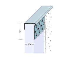 Профиль торцевой ПВХ 25мм x 3,05м белый. РФ (1713)