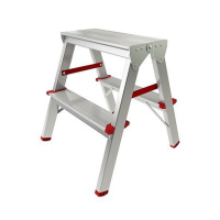 Лестница-стремянка алюм. двухсторонняя 44 см 2 ступ. 1,9кг PRO STARTUL (ST9941-02) Лестница-стремянка алюм. двухсторонняя 44 см 2 ступ. 1,9кг PRO STARTUL (ST9941-02)