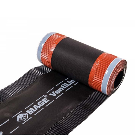 Аэроэлемент конька/хребта ТехноНиколь Luxard, 32*5000 BWK, черный