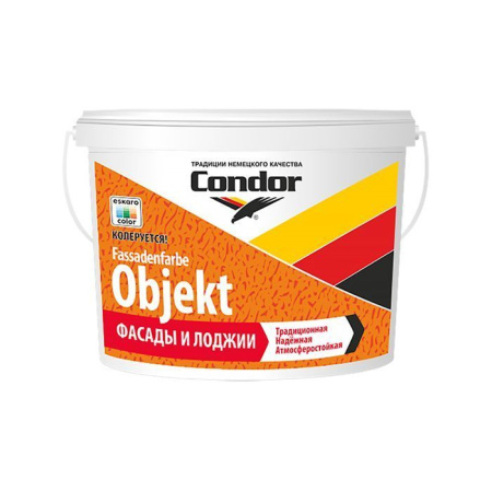 Краска в/д Condor Fassadenfarbe-Objekt белая 10л/15кг. РБ