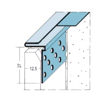 Профиль теневой ПВХ 12,5мм x 3,05м с защитной полоской. РФ (1801) Профиль теневой ПВХ 12,5мм x 3,05м с защитной полоской. РФ (1801)