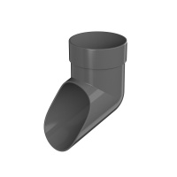 Слив трубы ТехноНиколь Оптима (D120/80), серый Слив трубы ТехноНиколь Оптима (D120/80), серый