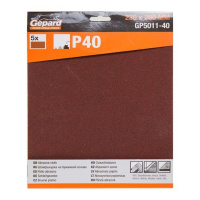 Шлифлист 230х280 Р180 бумажная основа 1уп=5шт. GEPARD Китай [GP5011-180]