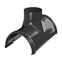Воронка желоба ТехноНиколь ПВХ, черный