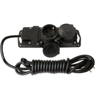 Удлинитель - шнур 3,5м брызгозащищенный ( 2роз, 3,7 кВт, с/э, ПВС 3*1,5) Беларусь (У16-4143.5м)