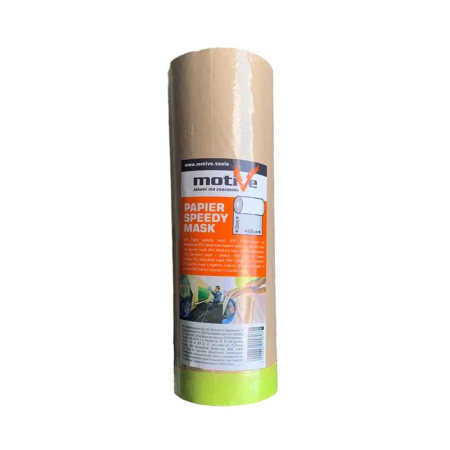 Бумага укрывочная 45 см x 20 м. Speedy mask рулон с клейкой лентой. Польша 