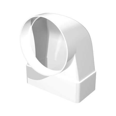 Колено-переходник с фитинг каналом 620х110/100мм (620СК10ФП)