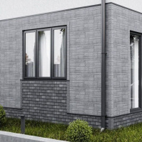 Плитка фасадная ТехноНиколь Hauberk, Кирпич Оптима, альпийский (4T4X21-9022RUS), 2м2/уп.