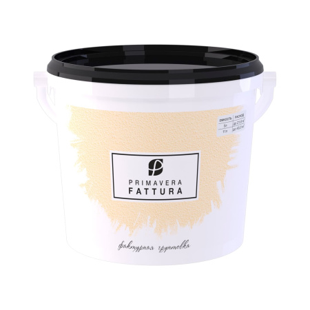 Грунтовка Primavera Fattura фактурная белая, 11л (13кг)